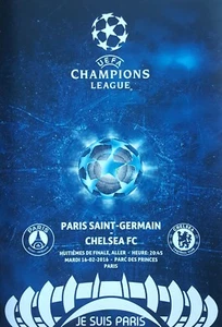 2016 PARIS SAINT GERMAIN PSG v CHELSEA CHAMPIONS LEAGUE PROGRAMME FROM GROUND - Picture 1 of 1