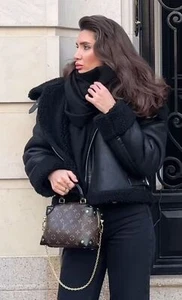 Zara ZW Collection Double-Faced Biker Aviator Jacket Size XS S M L 3548/245 New