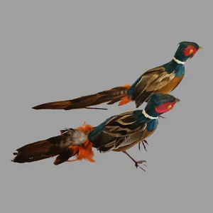 Fasan Ringhals gefiedert Vogel Draht ClipOns Christbaumschmuck Terrasse Basteln LESEN - Bild 1 von 22