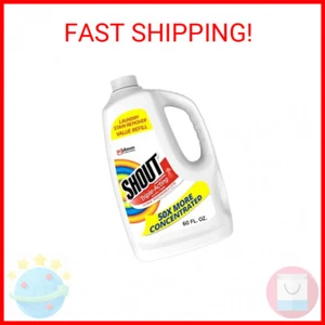 Shout Active Enzyme Laundry Stain Remover Spray, Triple-Acting Formula Clings, P - Picture 1 of 2