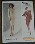 Retro 1989 American Designer "Albert Nipon" Vogue 2410 Skirt Suit Sizes 6,8 & 10