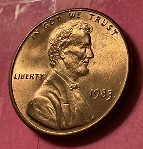 1983 P Lincoln Memorial Cent *BU* doppelter Stanzfehler, Stanzkratzer, #L-055 - Bild 1 von 21