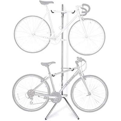 Delta Cycle Two Bike Gravity Pole Stand Garage, 2 Bike Storage Rack, No Drilling - Image 1 of 4
