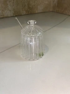 TEA FUSION Tea Pot Removable Glass Sugar Bowl Hand-blown/Ornate - Picture 1 of 6