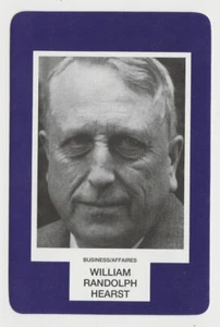 William Randolph Hearst 1993 Face to Face Game Card - Card da gioco canadese - Foto 1 di 2