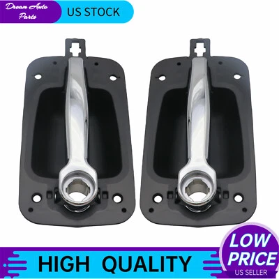 Manija de puerta exterior cromada negra delantera 2 piezas para International ProStar 2008-2012 Foto 1 de 4