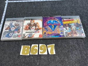 LOTE DE 4 JUEGOS PS3 MADDEN 12 13 BORDERLANDS 2 DEPORTES CON JOYAS + PUZZLE - Imagen 1 de 5