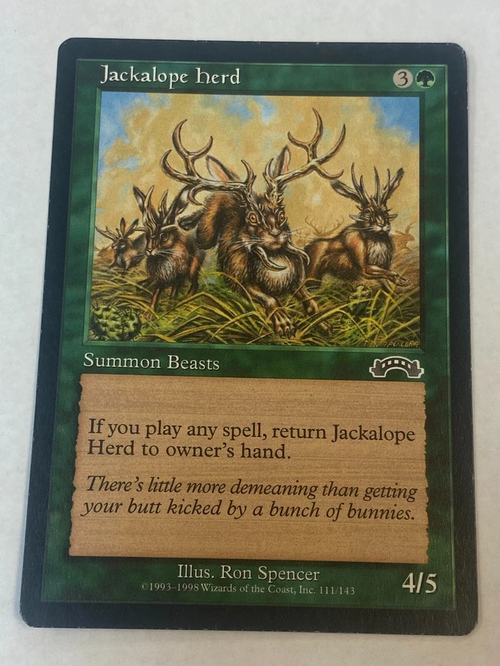 Jackalope Herd -  Magic the Gathering MTG Exodus Single Card - Image 1 of 2