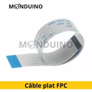 Câble plat FPC Ruban FPC 15pin 1.0mm pour caméra Raspberry Pi 50CM (1Pcs) - Bild 1 von 6