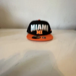 Cappello snapback sportivo Jinx copricapo nero/arancione Miami - Foto 1 di 2