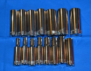 Craftsman 15 PC 3/8 IN Drive 6 PT Deep Metric Sockets 6-19,21 MM 354 - Picture 1 of 1