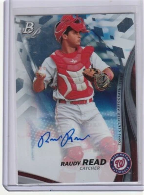 Raudy Read 2017 Bowman Platinum Auto Washington Nationals - Image 1 of 2
