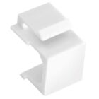30-Pack Blank  Jack Inserts for  Wall Plate and Patch Panel - White U7N44572