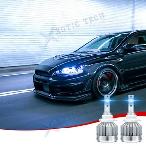 2X 9005 HB2 LED Combo Headlight Fog Light Kit High Low Beam Bulb Ice Blue 8000K - Picture 1 of 11