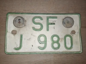 Nummernschild West Ausläufer SF Sonthofen Oberallgäu Kleines Traktorschild grün - Bild 1 von 2