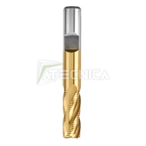 Fresa frontale per sgrossatura 4 taglienti HSS TiN Fervi F007 da 6-25 mm - Imagen 1 de 2