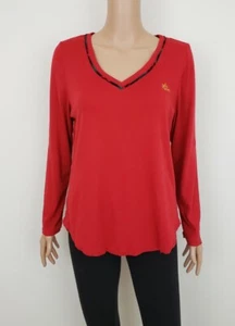 Lauren by Ralph Lauren Women Size Large Long Sleeve T-Shirt Top Embroidery - Picture 1 of 13