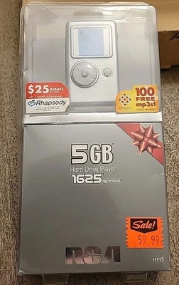 Reproductor de disco duro RCA 5 GB MP3 H115 - NUEVO Foto 1 de 4