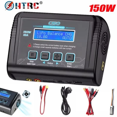 C150 RC Akku Balance Ladegerät 150W 10A AC/DC für LiPo LiHV LiFe Lilon NiCd NiMh - Bild 1 von 4