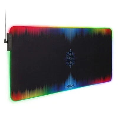 ENHANCE Extra Large LED Gaming Mouse Pad - Soft XXL Desk Mat with 7 RGB Colors,  - Image 1 of 4