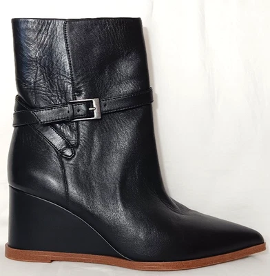 Franco Sarto Emina Mujer Negro Punta Cuña Botines Talla 11 NUEVO Foto 1 de 4