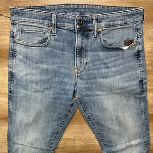 Jeans uomo G Star RAW 33x34 blu revend skinny elasticizzato denim invecchiato skater - Foto 1 di 12
