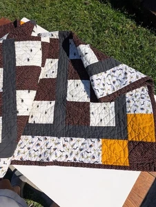 Handmade Halloween Quilted Throw Blanket - Picture 1 of 5