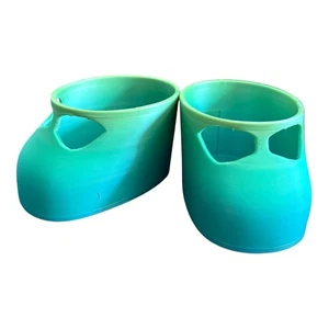Replacement Shoes 16” Cabbage Patch 3D Printed Ombre Blue Sea Green Ocean Water - Picture 1 of 1