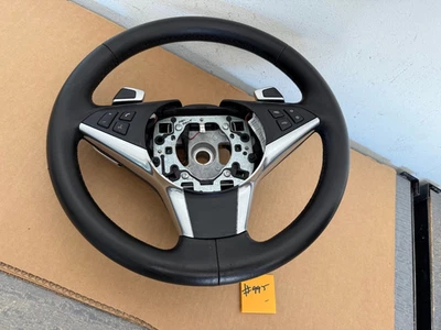 BMW E60 E64 5  6 OEM Sport Steering Wheel  + Paddles Black Leather NON Heat - Image 1 of 4