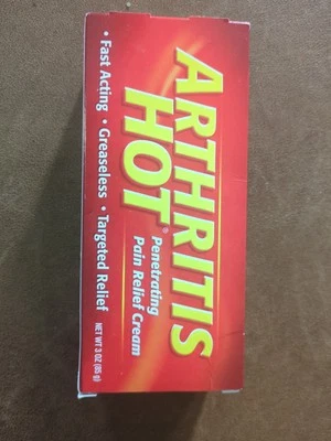 One Arthritis Hot Targeted, Penetrating Pain Relief Cream, 3oz  Exp 11/2026+NiB - Image 1 of 4