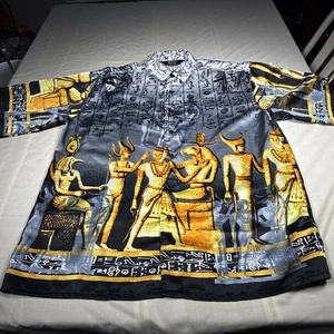 Vintage ZAM Collection Ancient Egypt Hemd mit Knopfleiste - Bild 1 von 5