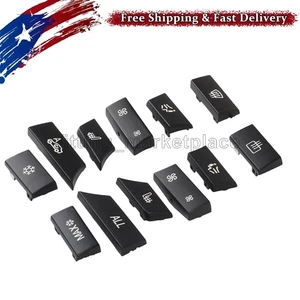 Set 12 Button Key Caps Repair Kit A/C Heater Switch For BMW 5 Series F10 F01 F12 - Picture 1 of 6