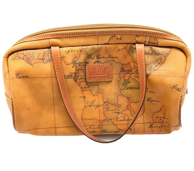 Bolsa de grife Alviero Martini feita na Itália, bolsa de mão de cano, excelente estado - Imagem 1 de 4