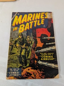 Cómic Marines in Battle #21 1957 Atlas bajo grado - Imagen 1 de 6