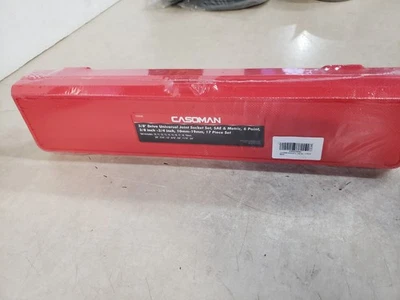 CASOMAN 17PCS 3/8" Drive Universal Flex Socket Set, SAE&Metric, 3/8" to 3/4" - Image 1 of 2