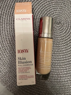 Clarins Skin Illusion Full Coverage Foundation, Neu, 30ml, Farbe 108W - Bild 1 von 4