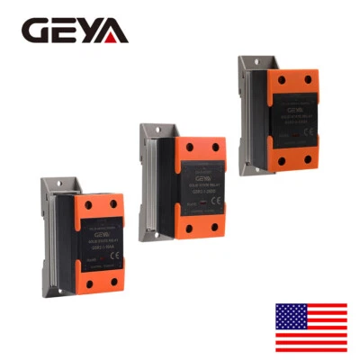 Relé de estado sólido monofásico GEYA SSR-10/25/40A DC-AC DC-DC AC-AC y disipador de calor Foto 1 de 4