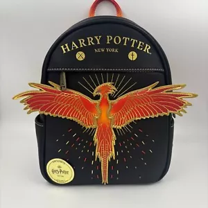 Zaino Harry Potter Phoenix Loungefly NUOVO CON ETICHETTE RARO ESCLUSIVO NEW YORK - Foto 1 di 15