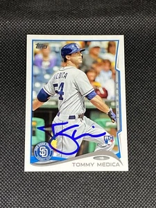 Tommy Medica San Diego Padres Signed Auto 2014 Topps Card #274 ~ COA - Picture 1 of 3