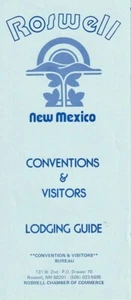 Roswell New Mexico Conventions & Visitors Lodging Guide Vintage Brochure - Picture 1 of 2