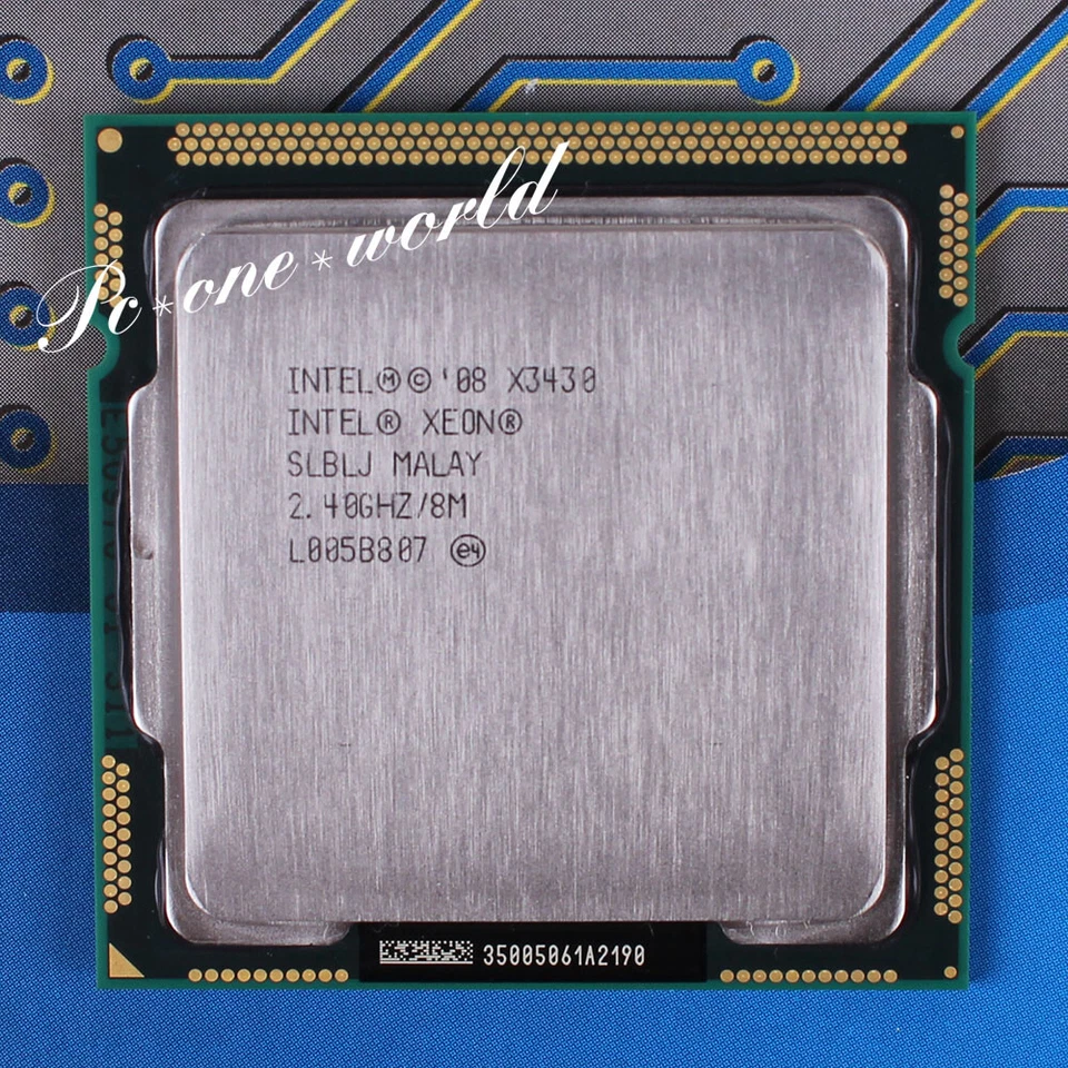 Intel Xeon X3430 X3440 X3450 X3460 X3470 X3480 LGA 1156 Processor CPU - Image 1 of 1