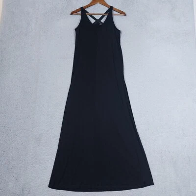 Maxi Vestido Club Monaco Para Mujer’s 00 Negro Jersey Tejido Sin Mangas Espalda Corredora Modesto Foto 1 de 4