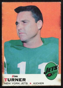 1969 Topps Football #29 Jim Turner New York Jets Low Grade (st) SET BREAK! - Picture 1 of 2