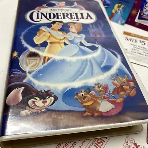 Walt Disney’s Cinderella Masterpiece Collection VHS #5265 RARE w Original Adver - Picture 1 of 6