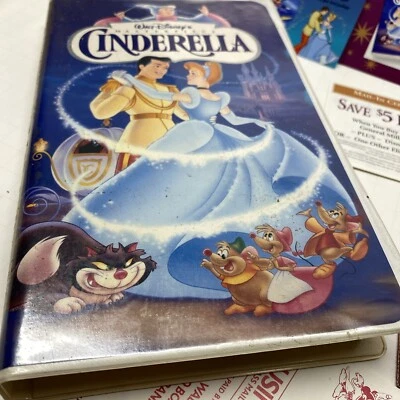 Walt Disney’s  Cinderella Masterpiece Collection VHS #5265 RARE w Original Adver - Image 1 of 4