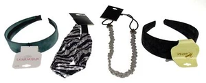 Headbands Xhilaration Riviera Lot 4 Assorted Hair Fabric Plastic Bling Sequins - Picture 1 of 2