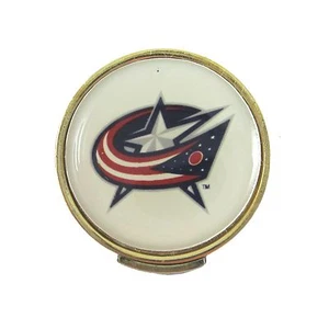 Columbus Blue Jackets Golfers Hat Clip with Golf Ball Marker - Picture 1 of 2