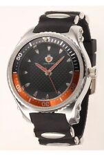 NEW Louis Richard Helmsley Men's BLACK and RED Watch (MSRP $399.95) - FREE SHIP