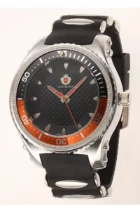 NEW Louis Richard Helmsley Men's BLACK and RED Watch (MSRP $399.95) - FREE SHIP - Picture 1 of 3