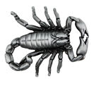 Gürtelschnalle Metall Buckle Skorpion GS 17 für Gürtel bis 4cm Breite
